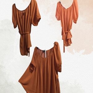 Ashley Stewart Rust Orange Blouse